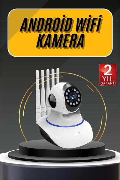 Akıllı Gece Görüşlü Sensörlü Wifi Kamera Telefondan Takip Edilebilir