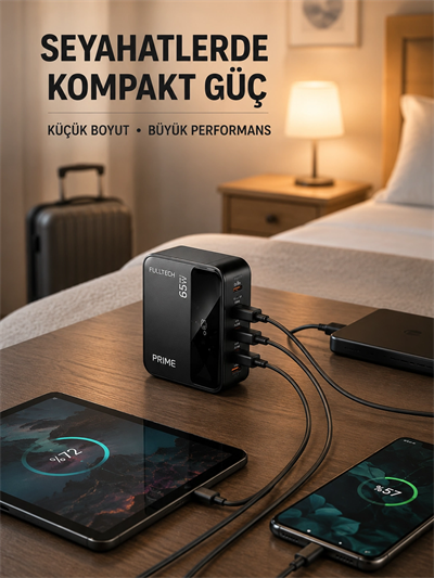 Akıllı Güç Dağılımlı 4 Girişli Şarj İstasyonu