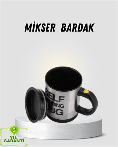 Akıllı Kendi Kendini Karıştıran Termal Kupa – Paslanmaz Çelik