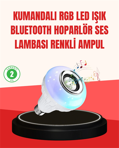 Akıllı LED Ampul – E27 Uyumlu ve Müzik Çalarlı Tasarım