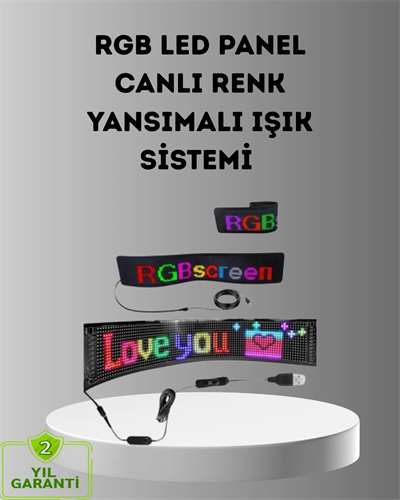 Akıllı LED Matrix Panel – USB Bağlantılı, Kaydırmalı Yazı ve Animasyon Desteği