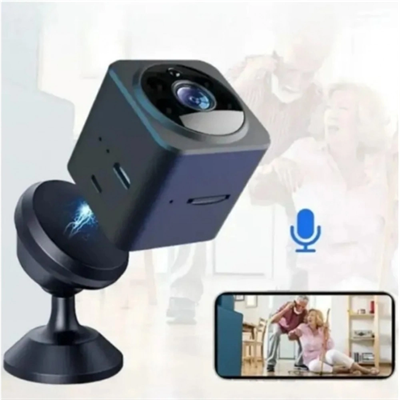 Akıllı Mini Kamera 1080P HD WiFi Mobil Uygulamalı Şarjlı Gece Görüşlü Çift Yönlü Ses Kart Destekli
