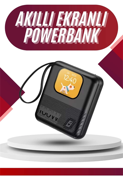 Akıllı Powerbank 10.000 MAH 4 Çıkışlı Taşınabilir Dijital Göstergeli