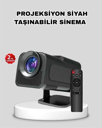 Akıllı Projeksiyon Cihazı HDMI USB Bağlantılı Taşınabilir Enerji Tasarruflu