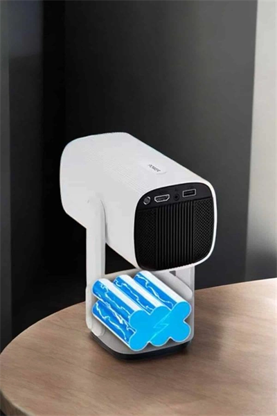 Akıllı Projeksiyon Powerbankli Taşınabilir Sinema Projektörü 4k HD Kaliteli Yeni Nesil