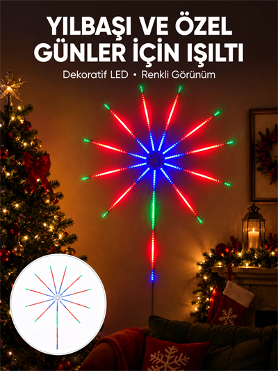 Akıllı RGB LED Duvar Lambası Kumandalı ve Uygulama Kontrollü Yeni Nesil