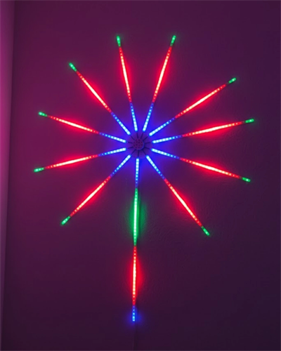 Akıllı RGB LED Havai Fişek Duvar Lambası Kumandalı ve Uygulama Kontrollü