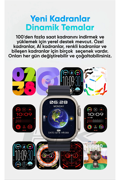 Akıllı Saat - Renk: Siyah, Kasa Renk: Siyah, Kordon Renk: Çok Renkli | Teknik Özellikleri ve