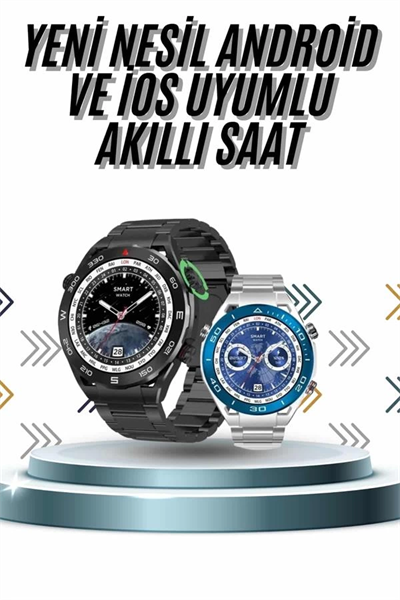 Akıllı Saat 1.62 İnç Ultimate Nabız Sensörlü Sesli Görüşme Yapabilen