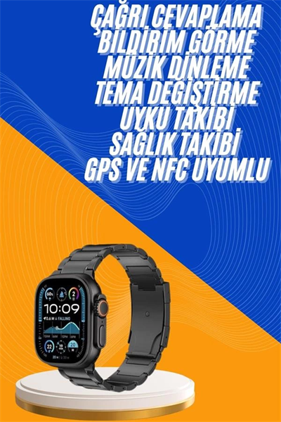 Akıllı Saat 3 Kordonlu Waterproof Adımsayar, Titreşim ve GPS Özelliği