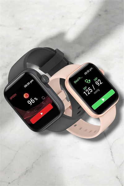 Akıllı Saat Adım Sayar, Kalp Atışı İzleme Dokunmatik Bluetooth Bağlantılı