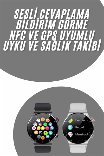 Akıllı Saat Adımsayar Nabız Ölçer Titreşim Özellikli Çağrı Cevaplama Sosyal Medya Yeni Nesil