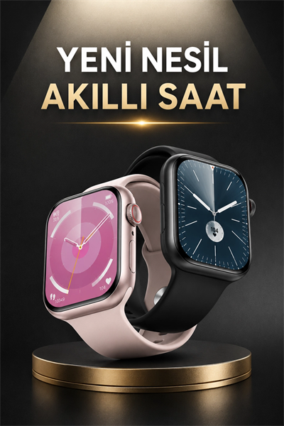 Akıllı Saat Alarm ve Titreşim Uyku ve Sağlık Takibi GPS Uyumlu Nabız Ölçer Sesli Görüşme