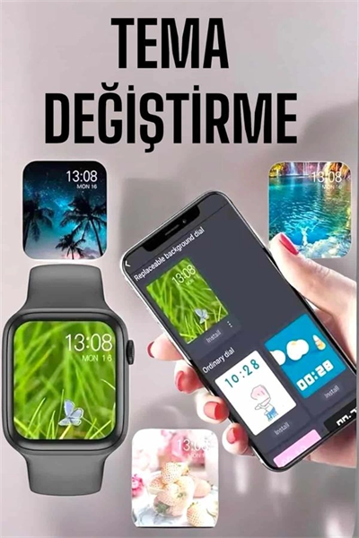 Akıllı Saat Amoled Ekran Yeni Nesil Bluetooth Bağlantılı