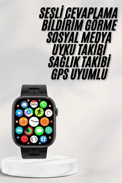 Akıllı Saat Android ve İOS Uyumlu Plastik Kordon Yeni Seri