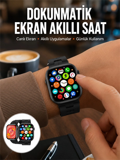 Akıllı Saat Android ve İOS Uyumlu Plastik Kordon Yeni Seri