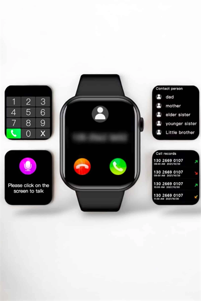Akıllı Saat Arama Cevaplayan Dokunmatik Ekran Bleutooth Bağlantılı
