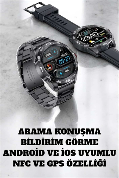 Akıllı Saat Arama Cevaplayan Titreşim Özelliğiyle Bildirim Görebilen