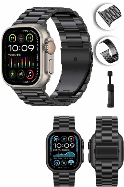 Akıllı Saat Arama Konuşma GPS ve NFC Özelliği 3 Kordonlu Amoled Ekran