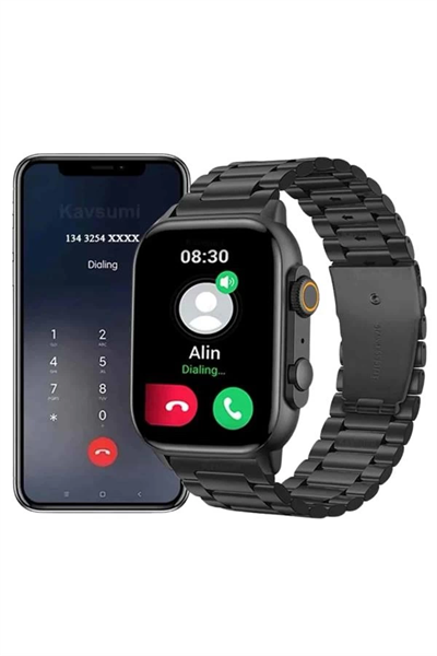 Akıllı Saat Arama Konuşma GPS ve NFC Özelliği 3 Kordonlu Amoled Ekran