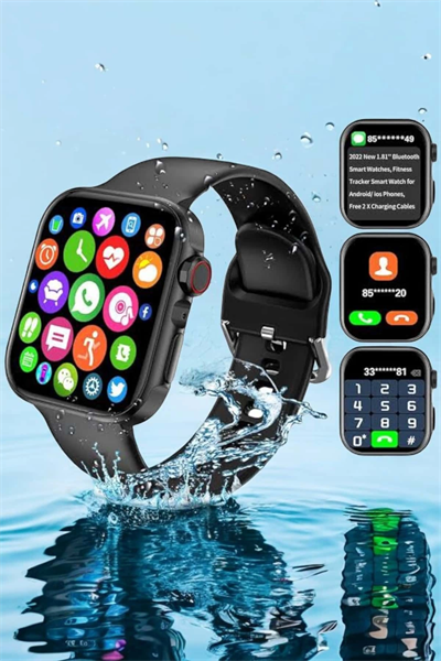 Akıllı Saat Bluetooth Bağlantı ve 24 Saat Sağlık İzleme GPS Arama Cevaplama