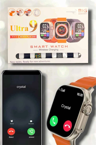 Akıllı Saat Bluetooth Bağlantılı 2.09 İnç HD Ekran ve Çok Yönlü Sağlık Takibi