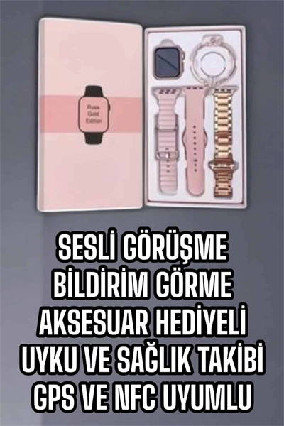 Akıllı Saat Bluetooth Bağlantılı Aksesuar Hediyeli GPS Takibi