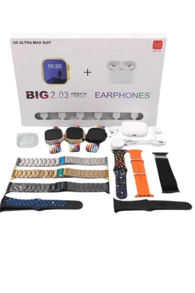 Akıllı Saat Bluetooth Kulaklık Adımsayar Sağlık Takibi Çağrı Cevaplama