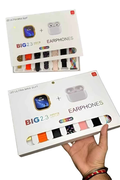 Akıllı Saat Bluetooth Kulaklık Hediyeli Bildirim Görme Sesli Görüşme Çoklu Kordon