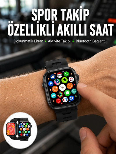 Akıllı Saat Çağrı Cevaplama Müzik Dinleme Plastik Kordon Mesaj Bildirimleri Yeni Seri