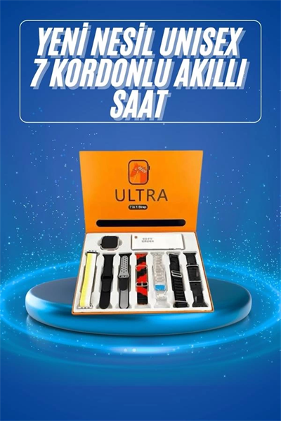 Akıllı Saat Çağrı Cevaplayabilen Unısex 7 Kordonlu Müzik Dinleme