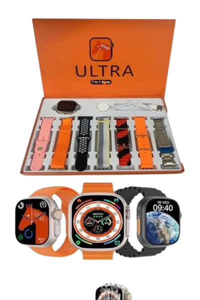 Akıllı Saat Çağrı Cevaplayabilen Unısex 7 Kordonlu Müzik Dinleme