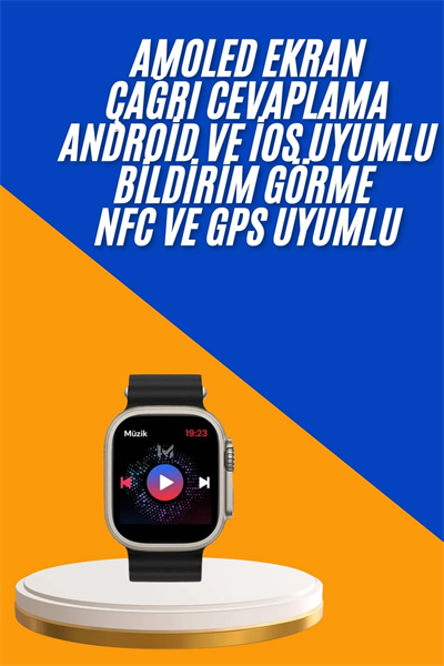 Akıllı Saat Çok Fonksiyonlu Unısex Sosyal Medya Girişli Bluetooth Bağlantılı Yeni Nesil