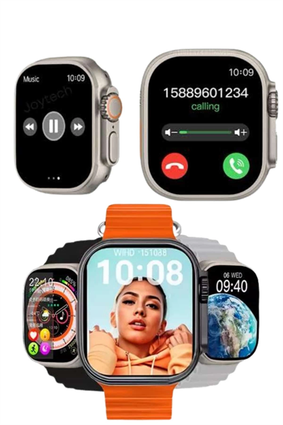 Akıllı Saat Çok Fonksiyonlu Unısex Sosyal Medya Girişli Bluetooth Bağlantılı Yeni Nesil