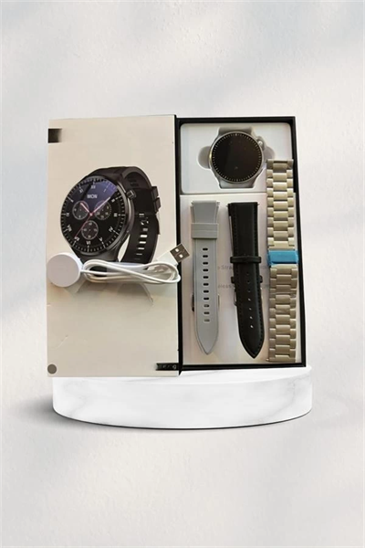 Akıllı Saat Çoklu Kordon Seçeneği Amoled Ekran Çok Fonksiyonlu Bluetooth Bağlantılı