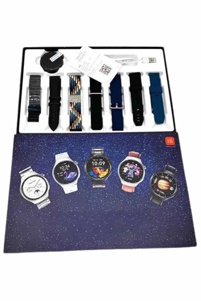 Akıllı Saat Çoklu Kordon Seçenekli Dokunmatik Ekran Nabız Sensörlü