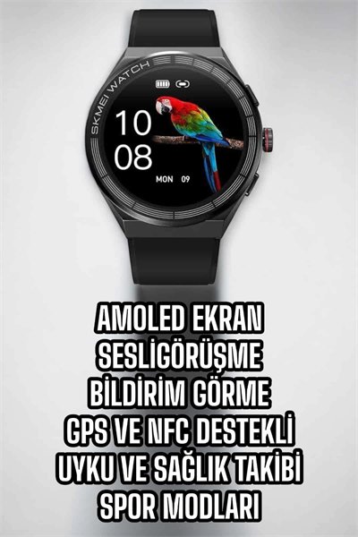 Akıllı Saat Dokunmatik Ekran Sesli Görüşme ve Bildirim Görme Sağlık Takibi