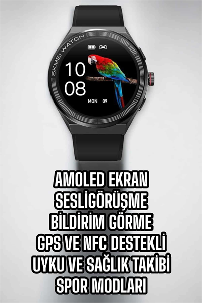 Akıllı Saat Dokunmatik Ekran Sesli Görüşme ve Bildirim Görme Sağlık Takibİ