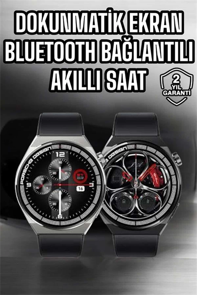 Akıllı Saat Dokunmatik Ekran Sesli Görüşme ve Bildirim Görme Sağlık Takibi