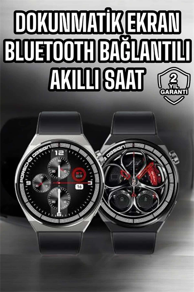 Akıllı Saat Dokunmatik Ekran Sesli Görüşme ve Bildirim Görme Sağlık Takibi
