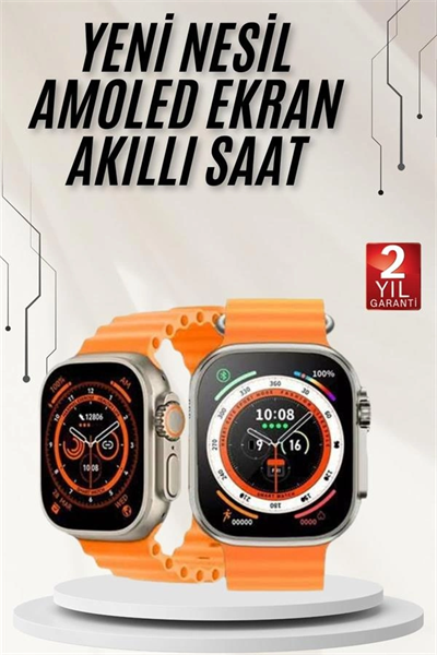 Akıllı Saat GPS Özelliği Bildirim Görme Adımsayar Sesli Görüşme Yapabilen Yeni Nesil