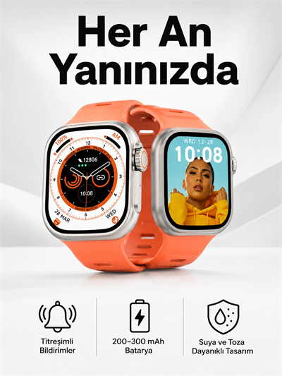 Akıllı Saat GPS, Sağlık Ve Uyku Takibi Arama Cevaplayan Bluetooth Bağlantılı (Kopya)