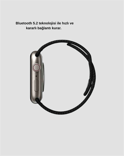 Akıllı Saat Kablosuz Şarjlı Bluetooth 5.2 Arama Bildirim Sesli Asistan 420 mAh
