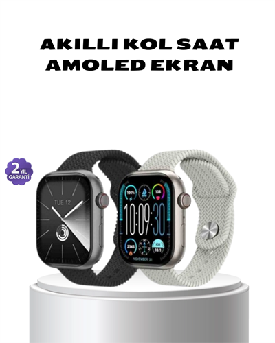 Akıllı Saat Kablosuz Şarjlı Bluetooth 5.2 Arama Bildirim Sesli Asistan 420 mAh