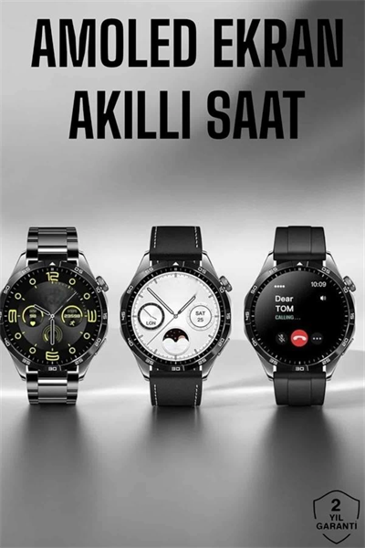 Akıllı Saat Metal Kordonlu GPS ve NFC Uyumlu Arama Cevaplayan