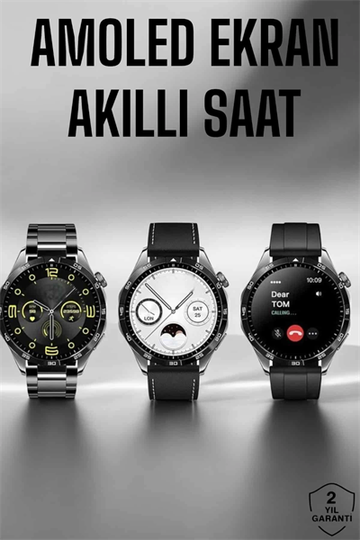 Akıllı Saat Metal Kordonlu GPS ve NFC Uyumlu Arama Cevaplayan