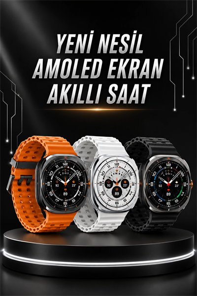 Akıllı Saat Müzik Dinleme Nabız Ölçer NFC ve GPS Uyumlu Sesli Asistan