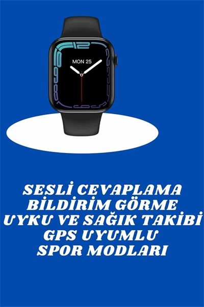 Akıllı Saat Nabız Ölçebilen Adımsayar Kalori Hesaplama Tema Değiştirme GPS Uyumlu