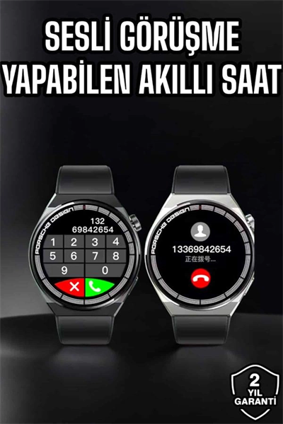 Akıllı Saat Nabız Sensörlü Bildirim Görebilen Spor Modları GPS Takibi