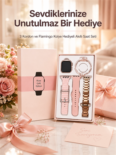 Akıllı Saat Sesli Görüşme Bildirim Görme Uyku ve Sağlık Takibi